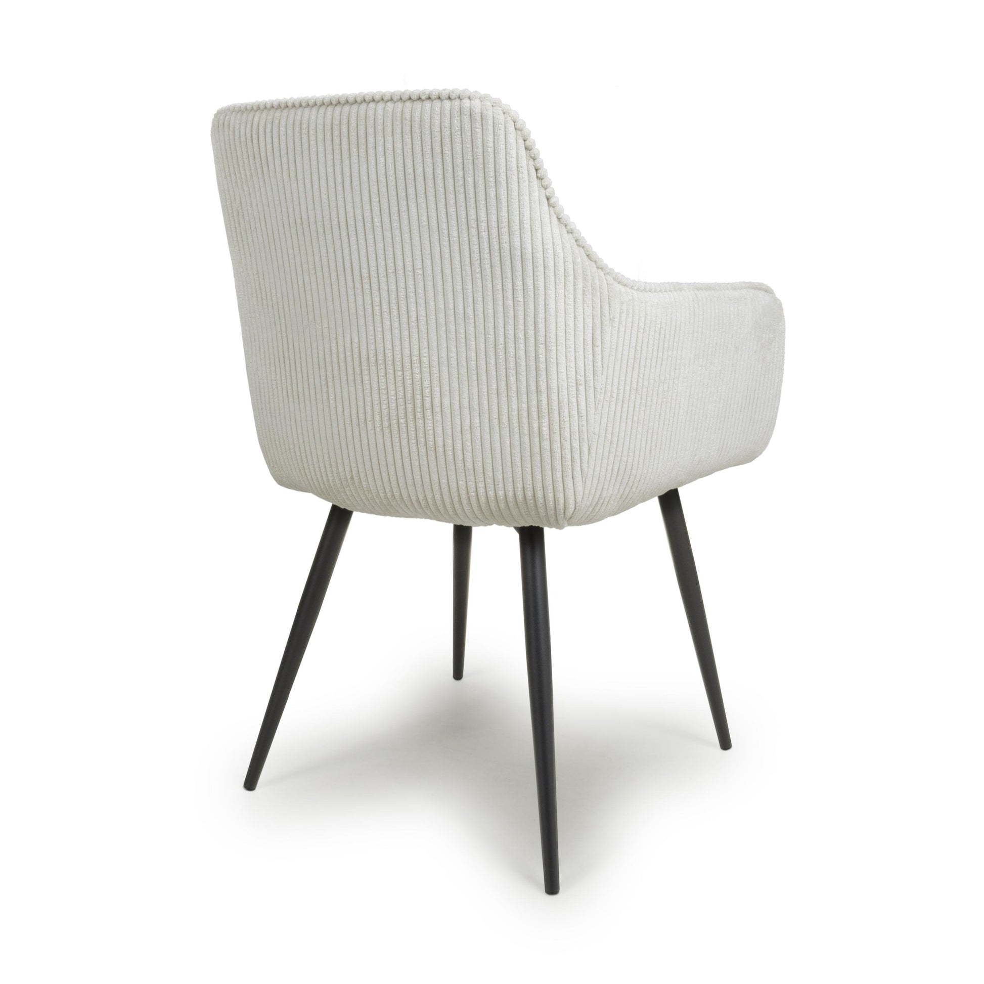 Denver Corduroy White Dining Chair - Blythe Living