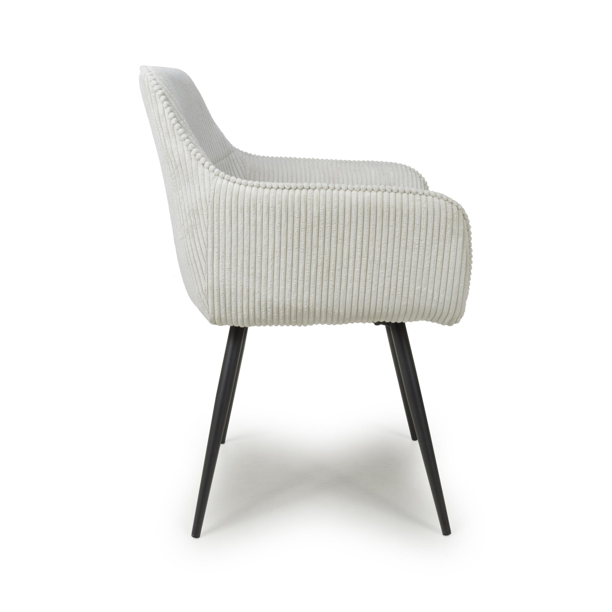 Denver Corduroy White Dining Chair - Blythe Living