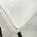 Denver Corduroy White Dining Chair - Blythe Living