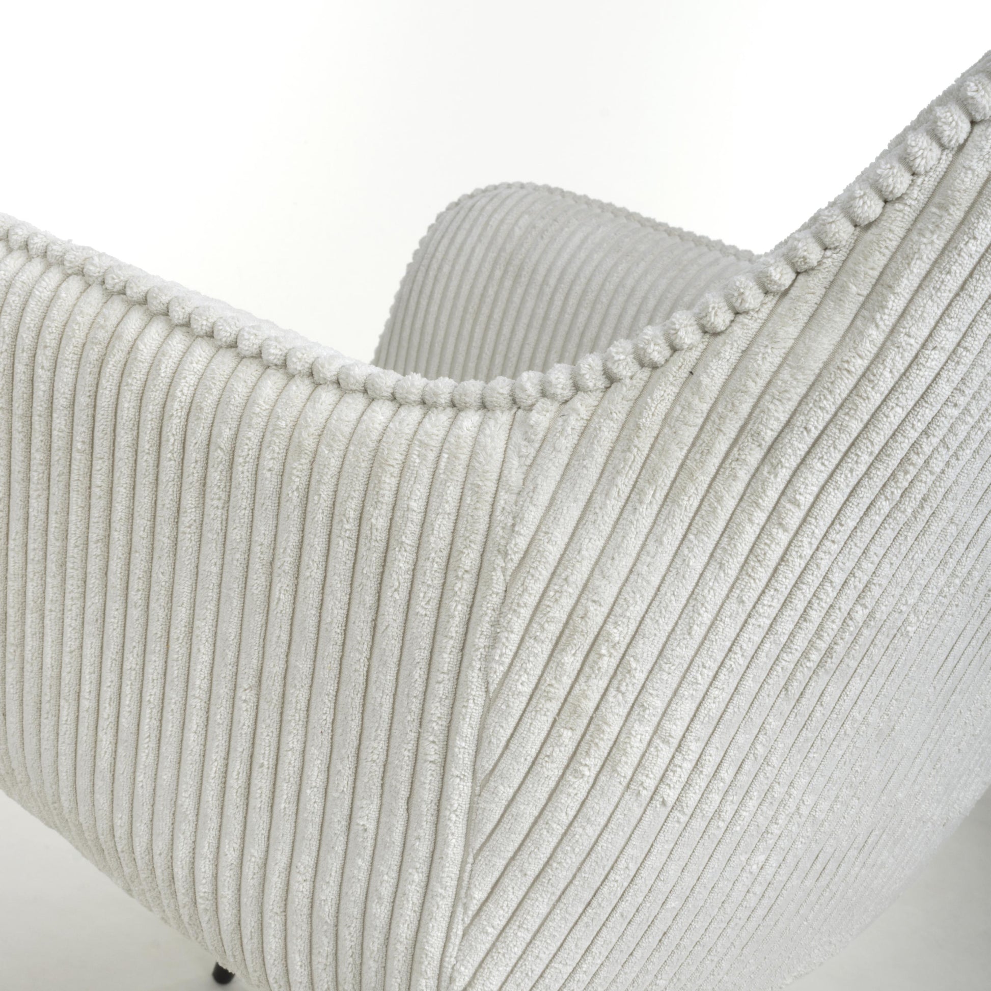 Denver Corduroy White Dining Chair - Blythe Living