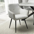 Denver Corduroy White Dining Chair - Blythe Living