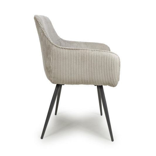 Denver Corduroy Mink Dining Chair - Blythe Living