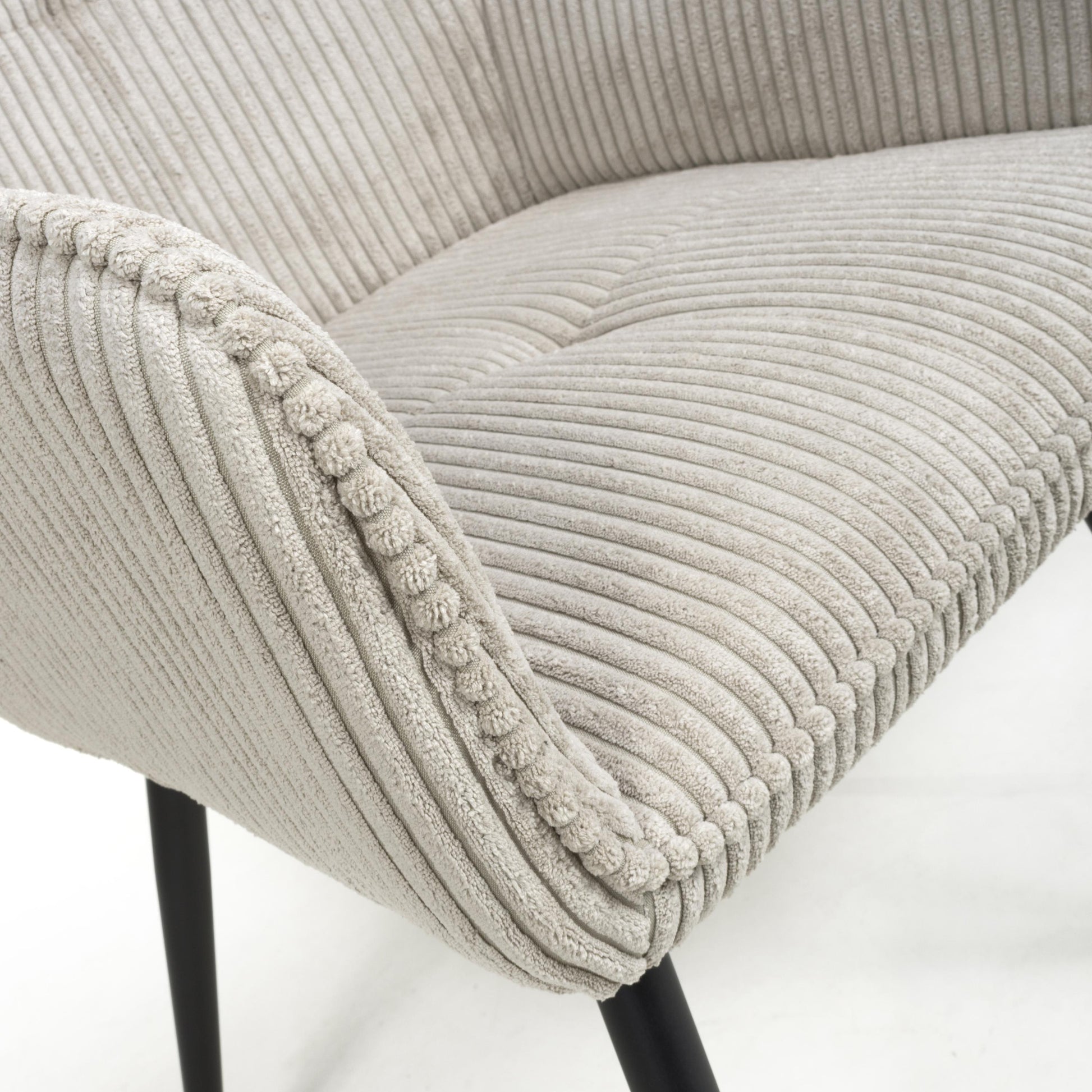 Denver Corduroy Mink Dining Chair - Blythe Living