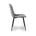 Vernon Brushed Velvet Grey Dining Chair - Blythe Living