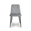 Vernon Brushed Velvet Grey Dining Chair - Blythe Living