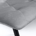 Vernon Brushed Velvet Grey Dining Chair - Blythe Living