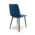 Vernon Brushed Velvet Blue Dining Chair - Blythe Living