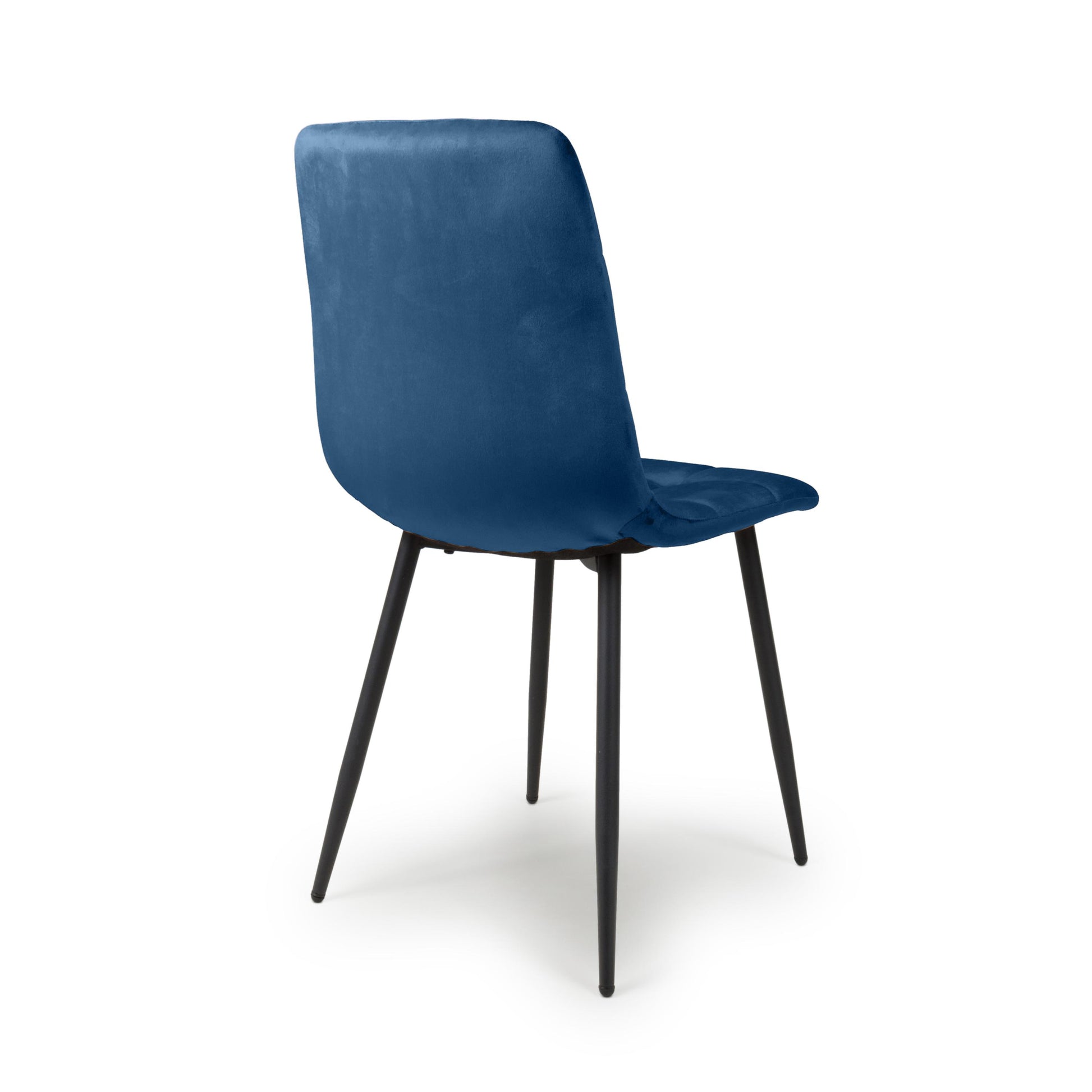 Madison Brushed Velvet Blue Dining Chair - Blythe Living