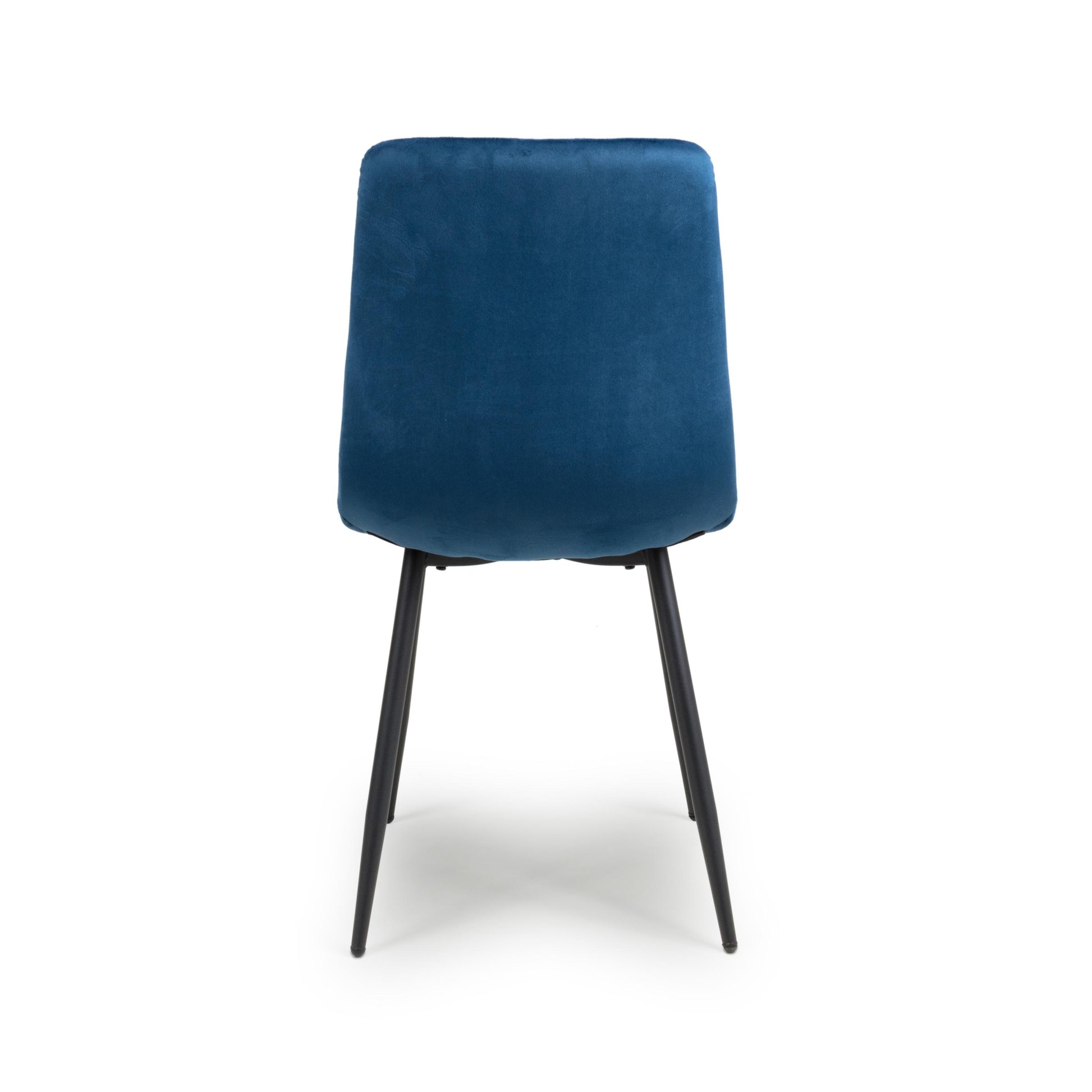 Madison Brushed Velvet Blue Dining Chair - Blythe Living