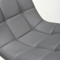 Madison Leather Effect Grey Dining Chair - Blythe Living