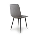 Lisbon Brushed Velvet Grey Dining Chair - Blythe Living