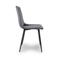 Lisbon Brushed Velvet Grey Dining Chair - Blythe Living