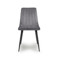 Lisbon Brushed Velvet Grey Dining Chair - Blythe Living
