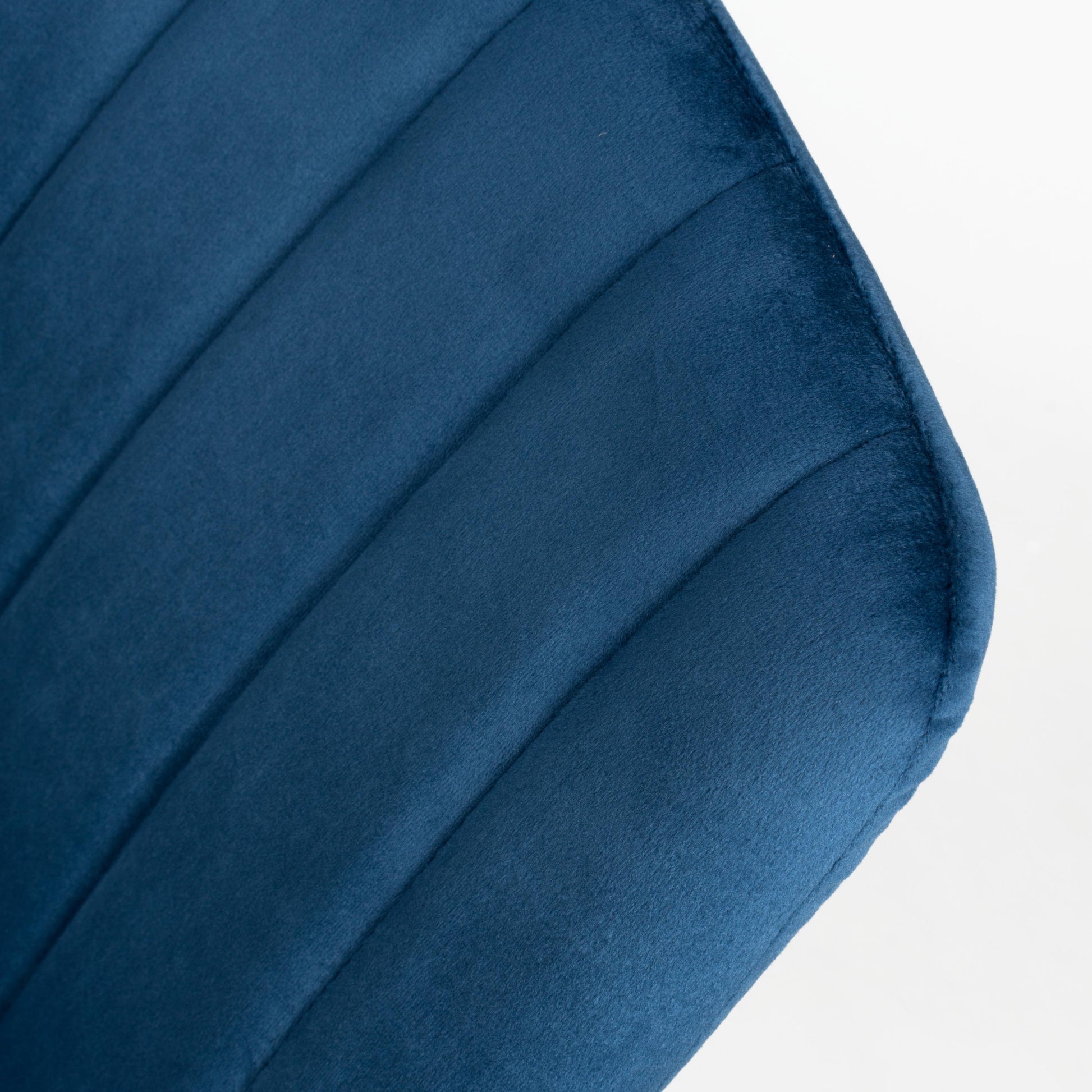 Lisbon Brushed Velvet Blue Dining Chair - Blythe Living