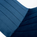 Lisbon Brushed Velvet Blue Dining Chair - Blythe Living