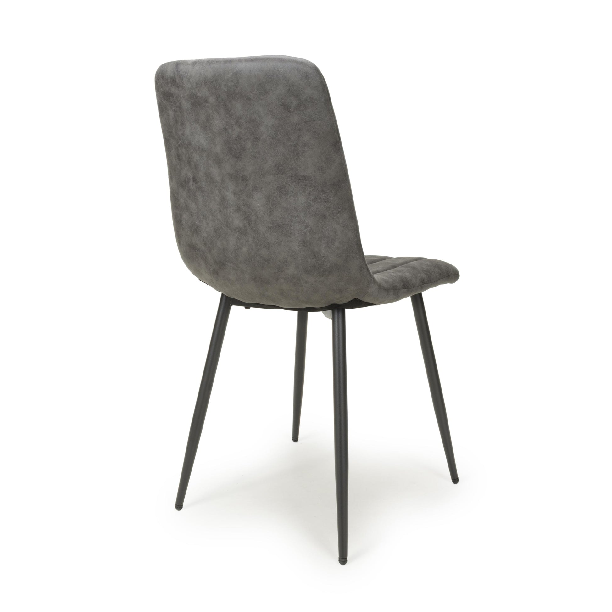 Lisbon Microfibre Grey Dining Chair - Blythe Living