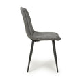 Lisbon Microfibre Grey Dining Chair - Blythe Living