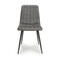 Lisbon Microfibre Grey Dining Chair - Blythe Living