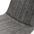 Lisbon Microfibre Grey Dining Chair - Blythe Living
