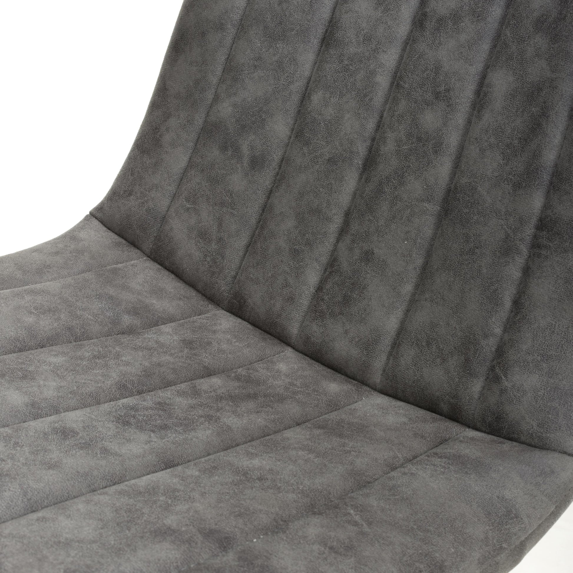 Lisbon Microfibre Grey Dining Chair - Blythe Living