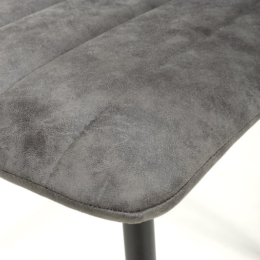 Lisbon Microfibre Grey Dining Chair - Blythe Living