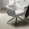Artemis Corduroy White Swivel Chair - Blythe Living