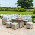 Maze - Oxford Rattan Corner Dining Set with Ice Bucket & Rising Table - Blythe Living