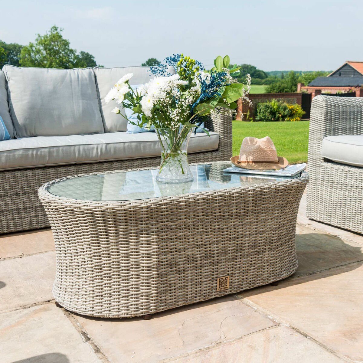 Maze - Oxford 3 Seat Rattan Sofa Set - Blythe Living