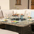 Maze - Winchester Royal Rattan Corner Dining Sofa Set with Fire Pit Table - Blythe Living