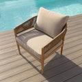 Maze - Porto Rope Weave 2 Seat Sofa Set with Pair of Round Coffee Tables & Armchairs - Blythe Living