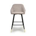 Savanna Brushed Velvet Mink Bar Stool - Blythe Living