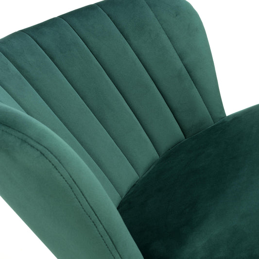 Sigma Brushed Velvet Green Bar Stool - Blythe Living