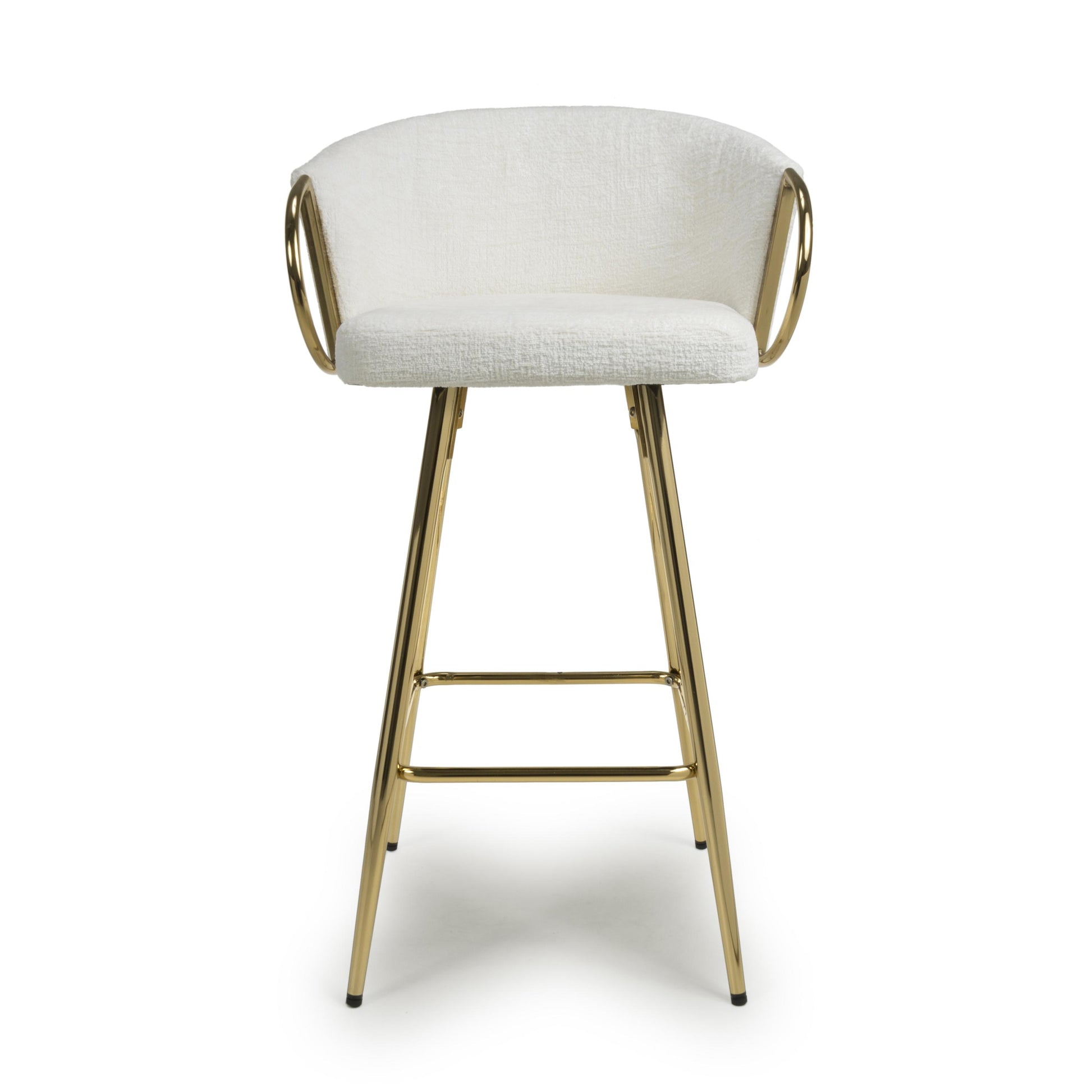 Volero Textured Effect Cream Bar Stool - Blythe Living