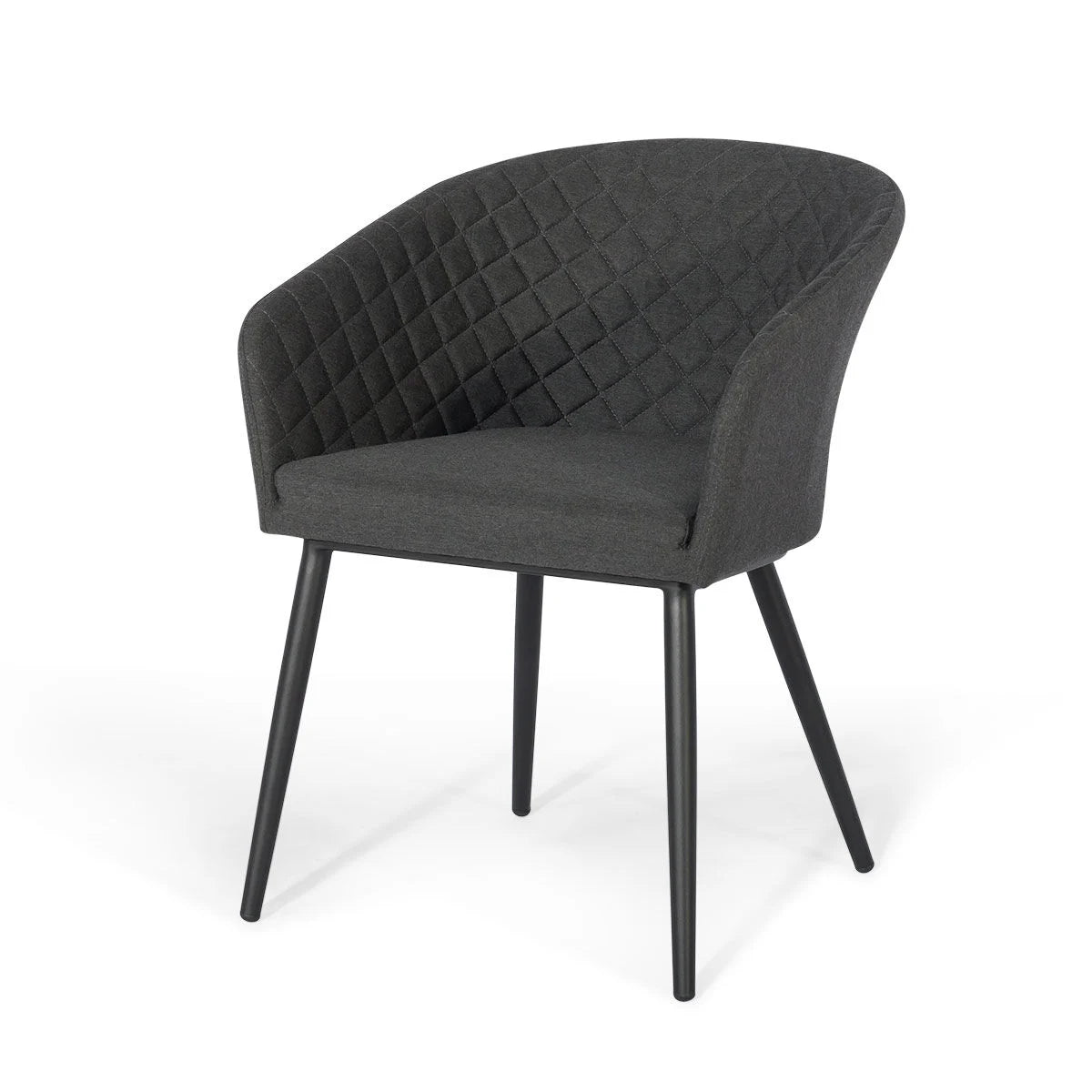 Maze - Outdoor Fabric Ambition 8 Seat Oval Dining Set - Charcoal - Blythe Living