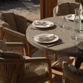 Maze - Martinique Rope Weave 6 Seat Round Dining Set - Blythe Living