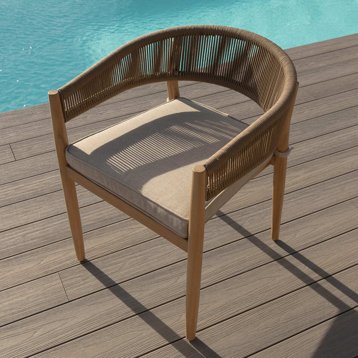Maze - Porto Rope Weave 6 Seat Round Dining Set - Blythe Living