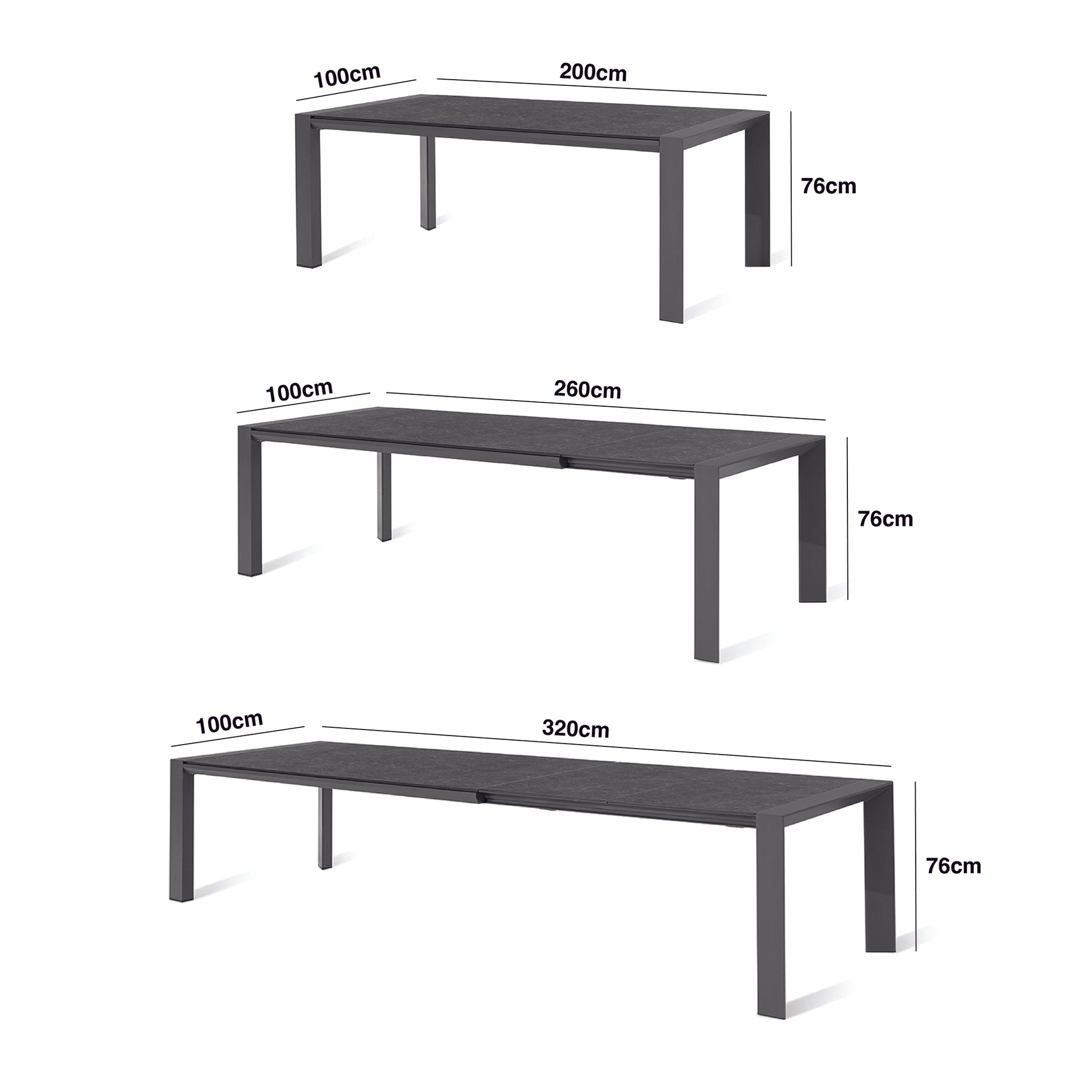 Maze - Outdoor Fabric Ambition 6 - 10 Seat Extending Dining Set - Flanelle - Blythe Living