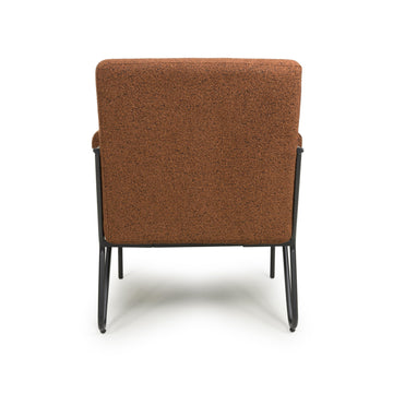 Oslo Speckled Burnt Orange Armchair