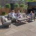 Maze - Vancouver 3 Seat Aluminium Sofa Set with Rectangular Coffee Table - Dove Grey - Blythe Living