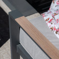 Maze - Vancouver 3 Seat Aluminium Sofa Set with Rectangular Coffee Table - Dove Grey - Blythe Living