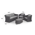 Maze - Winchester 3 Seat Rattan Sofa Set - Blythe Living