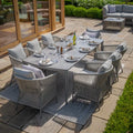 Maze - Maldives Rope Weave 8 Seat Rectangular Dining Set - Blythe Living