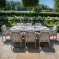 Maze - Milan Rope Weave 8 Seat Rectangular Dining Set - Cool Linen - Blythe Living