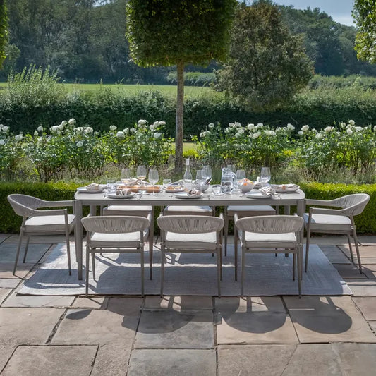 Maze - Florence Rope Weave 8 Seat Rectangular Dining Set - Blythe Living