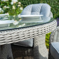 Maze - Oxford Heritage 4 Seat Round Rattan Dining Set - Blythe Living