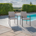 Maze - Jakarta Teak Extending 6 - 10 Seat Rectangular Dining Table
with 10 Ibiza Oatmeal Dining Chairs - Blythe Living