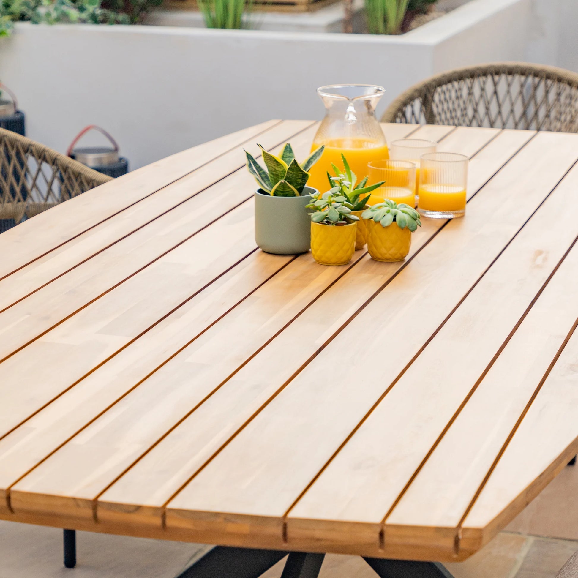 Maze - Bali Rope Weave 8 Seat Oval Dining Set - Blythe Living