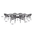 Maze - Bali Rope Weave 8 Seat Oval Dining Set - Blythe Living