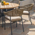 Maze - Bali Rope Weave 6 Seat Round Dining Set - Blythe Living
