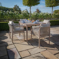 Maze - Havana Rope Weave 4 Seat Square Dining Set - Blythe Living